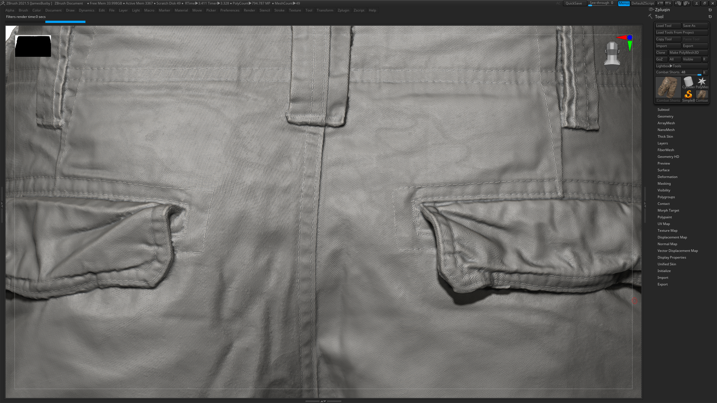 Download clothing texture displacement maps